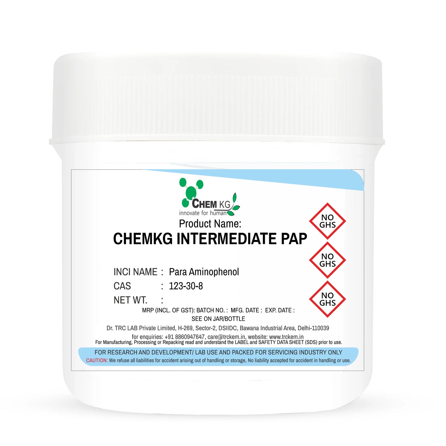 CHEMKG INTERMEDIATE PAP chemical product, 300 g pack, on white background
