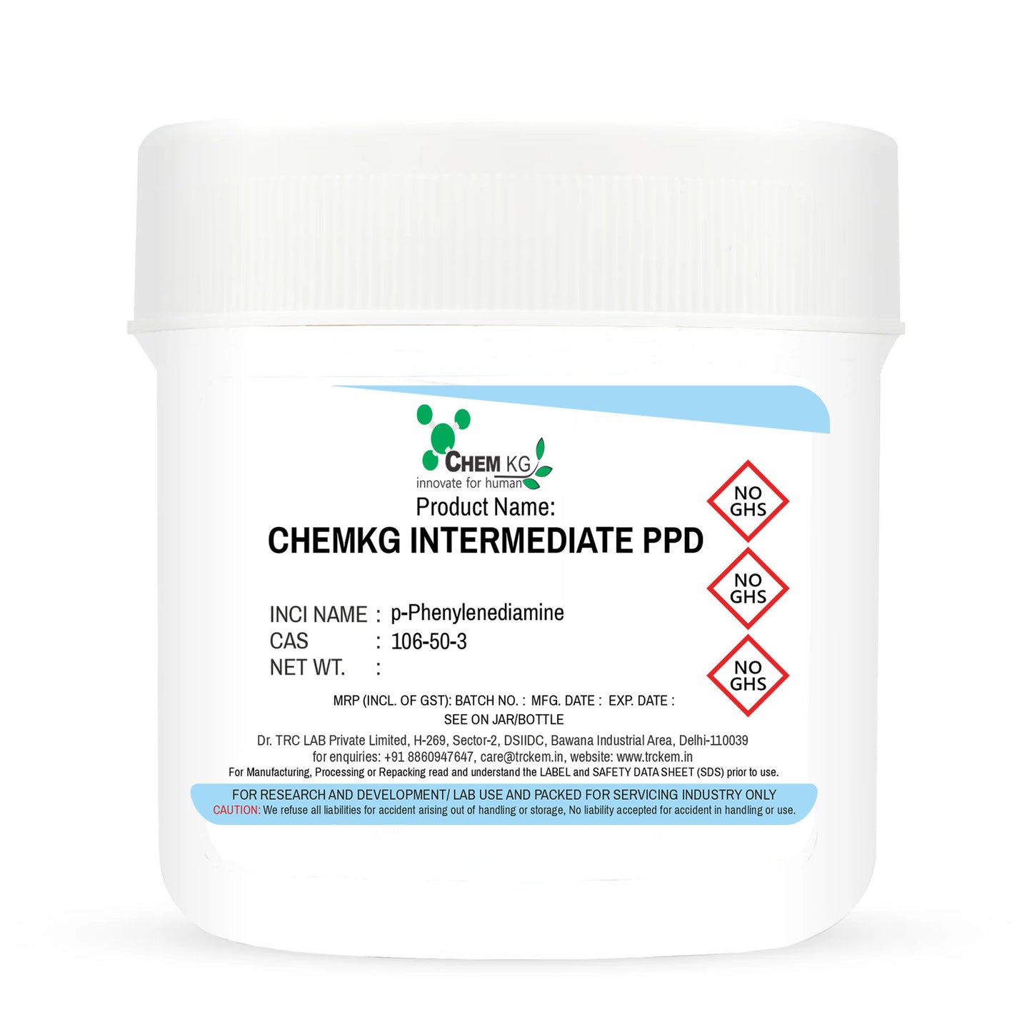 CHEMKG Intermediate PPD 300 gm product packaging on white background