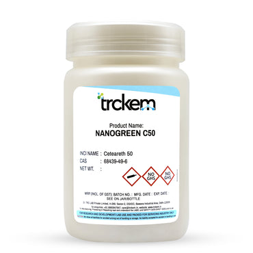 NANOGREEN C50 500 g cosmetic ingredient product on white background