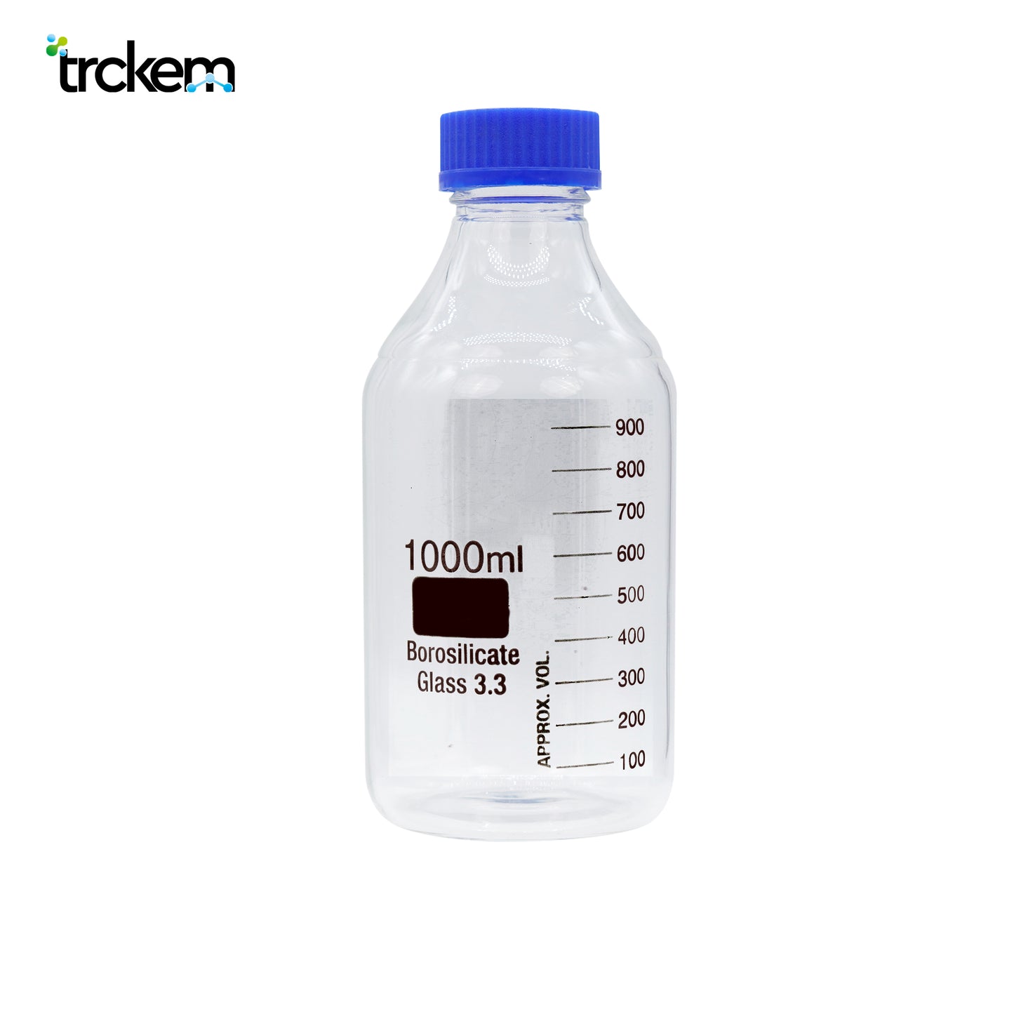 Borosil Glass Reagent with a Blue Screw Cap 1000ML