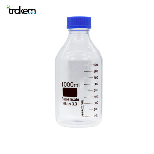 Borosil Glass Reagent with a Blue Screw Cap 1000ML